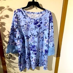 “Woman within” flowered Shirt
